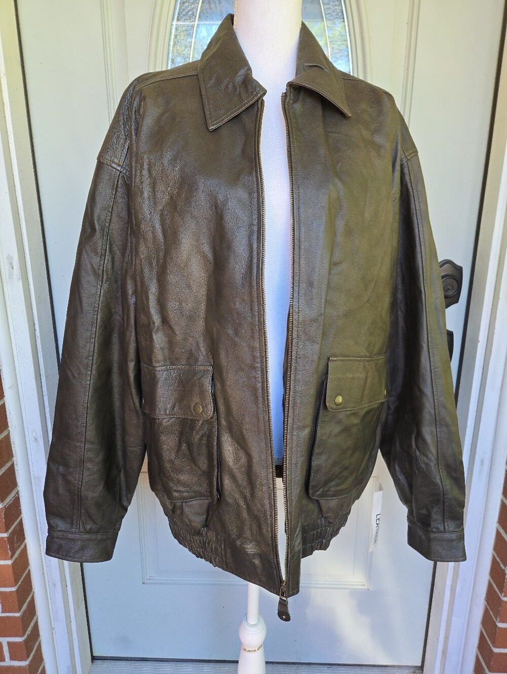 KS Leather Jacket Brown